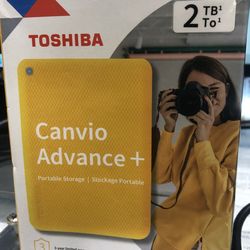 Toshiba Canvio Advanced+ 2TB Portable Storage