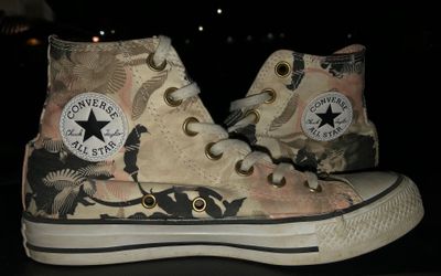 Girl’s Floral All Star Converse High Tops