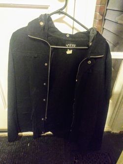 RUDE Hot Topic men small jacket hoodie black