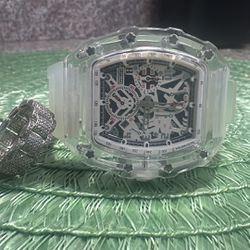 925 Silver Ring Size 10 And Watch 