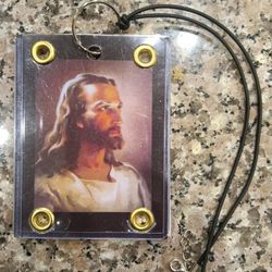 Protestant Jesus Christ Keychain Necklace 