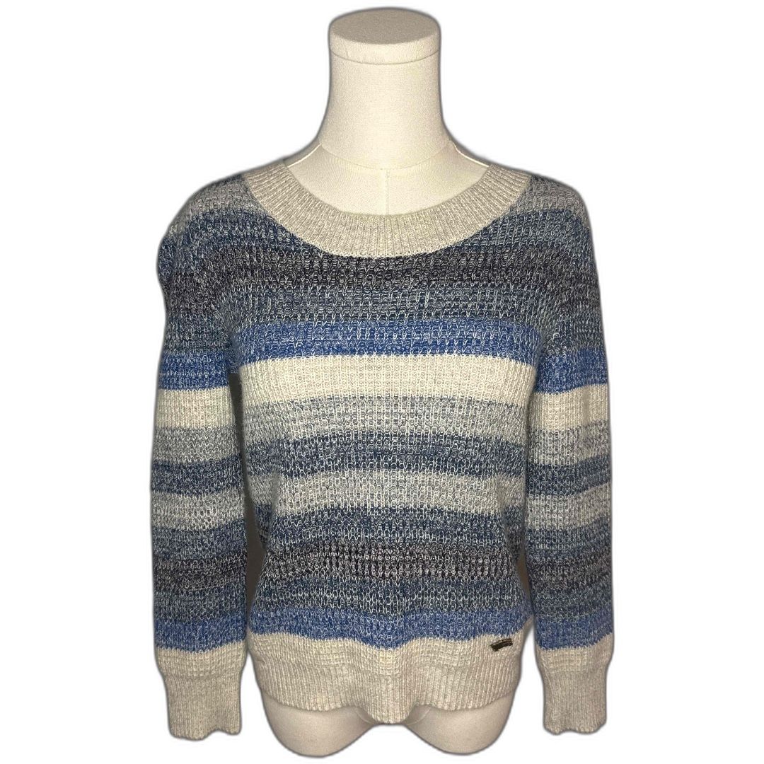Item Title Size XS Burberry Brit 175/84A Grey and Blue Stripped Sweater