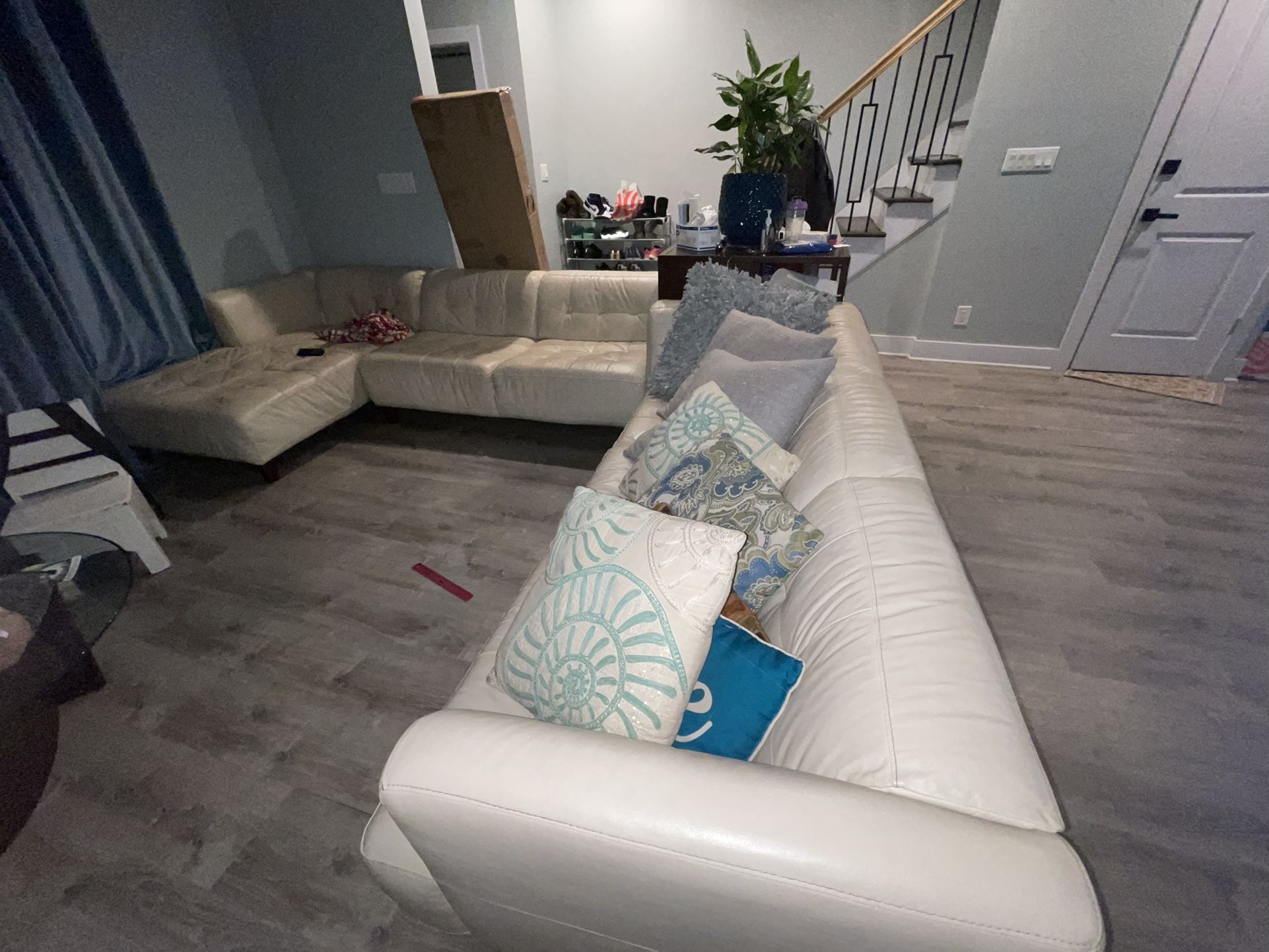 Italian Leather Sectional