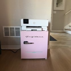 Pink Mini Fridge &/or HP PRINTER