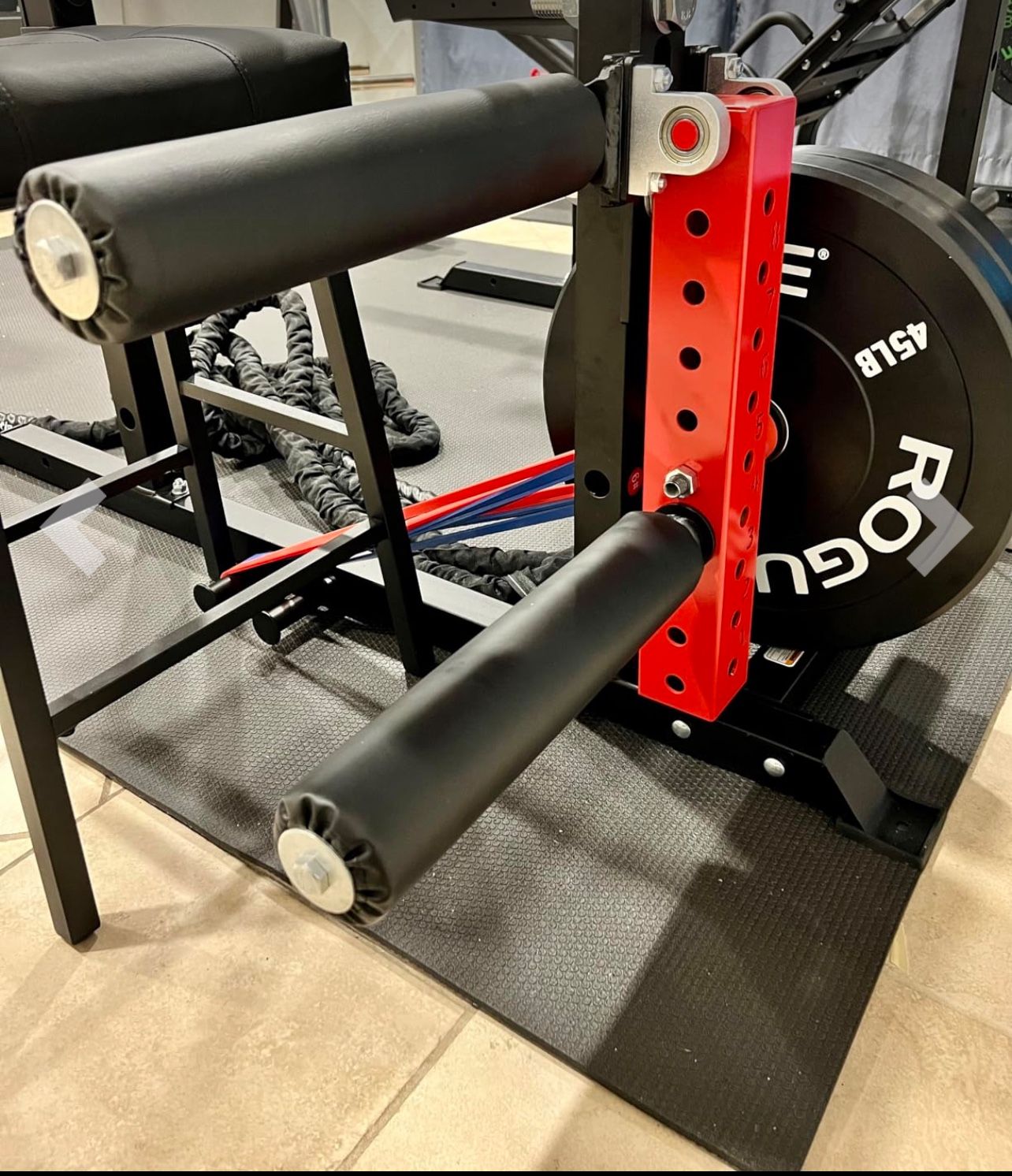 Leg Extension and Curl Attachment For Smith Machine Weight Bench•Home Gym