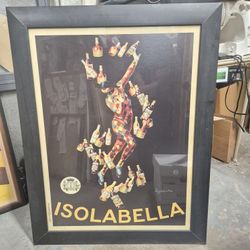 FRAMED 1910 ISOLABELLA LIQUERS POSTER (Leonetto Cappiello)