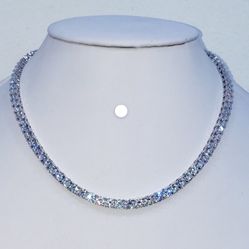 Tennis Necklace 2-3mm Zircon Chain for Unisex Chok