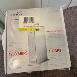 ARRIS - SURFboard 24 x 8 DOCSIS 3.0 Voice Cable Modem with AC1750 Dual-Band Wi-Fi Router