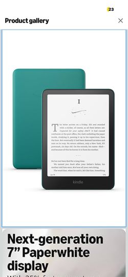 Amazon Kindle Paperwhite 16GB (newest model)  - Like New