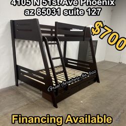 Bunk Bed Twin Over Full With Drawers Brand New