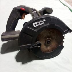 Porter Cable 18 Volt Circular Saw No Battery Or Charger Works Good