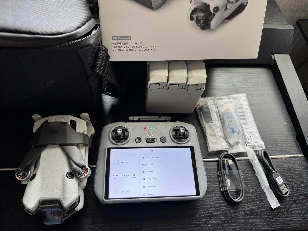 DJI Mini 4 Pro Fly More Combo Plus Camera Drone with RC 2 Remote.