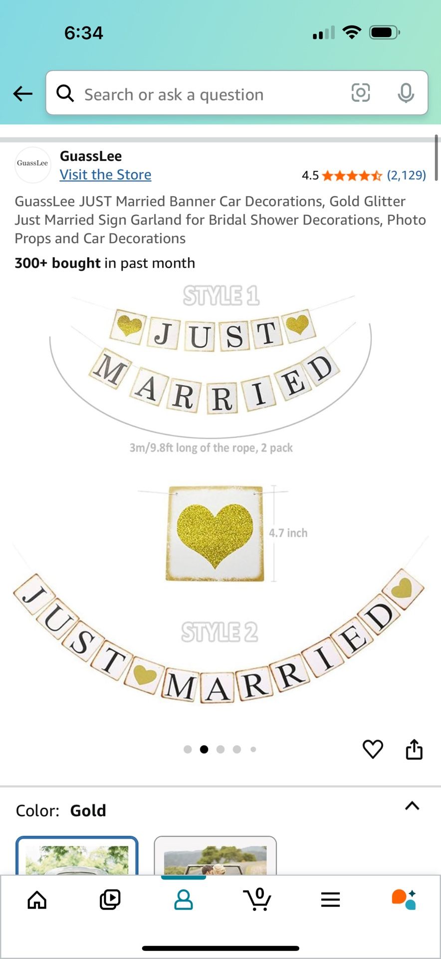 Just Married Banner