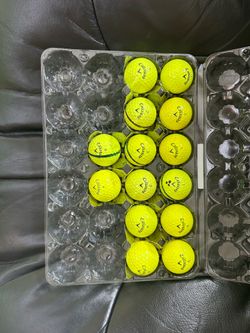 Yellow Callaway Golf Balls
