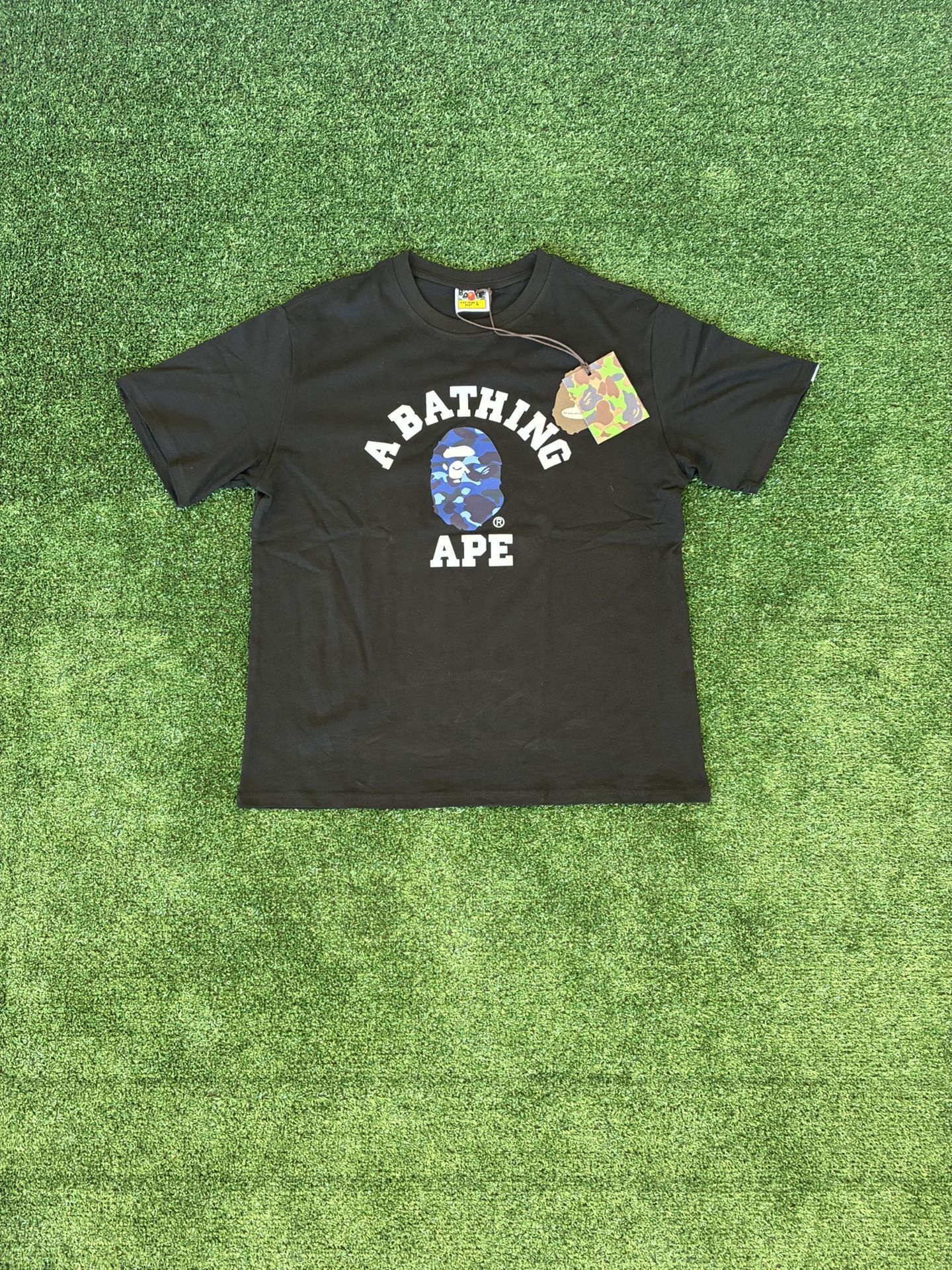 Black and Blue Camo Bape Shirt