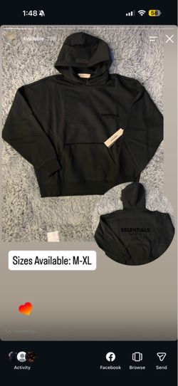 ESSENTIALS HOODIE BEST PRICES & QUALITY HERE ONLY