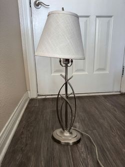 Cheyenne Steel Table Lamp with Fabric Shade