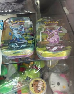 Pokémon Trading Card Game Mini Tins - Glaceon and Espeon