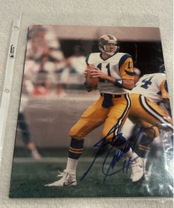 Jim Everett Signed Los Angeles Rams 8x10 Photo