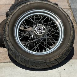 Harley Davidson Rear Wheel Rim And Tire