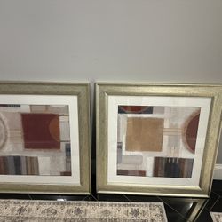 2 Large Framed Photos 