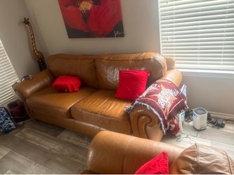 Leather couch