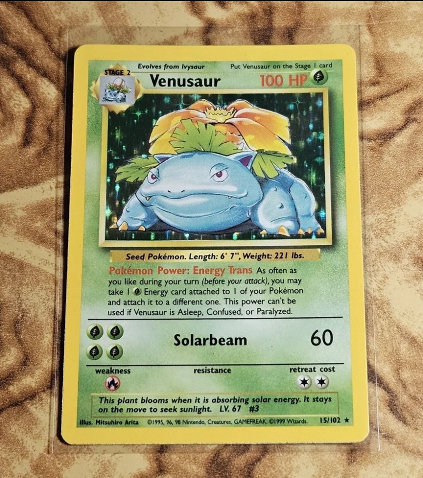 Venusaur Base Set #15 1999