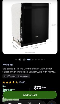 Whirlpool dishwasher