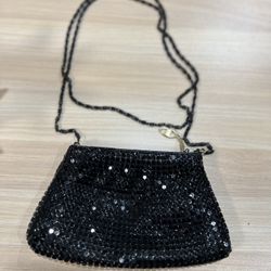 Purse Black Mesh 