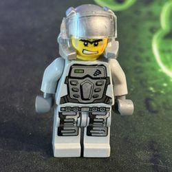 LEGO minifigure Power Miner - Rex, Gray Outfit