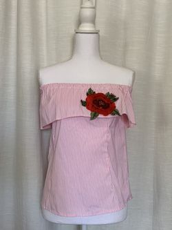 Fanni Pink Off The Shoulder Top (small)