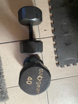 Weights. 40lb dumbbells