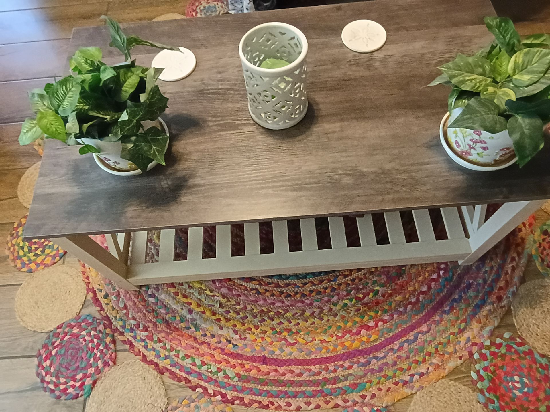 Coffee table and 2 end tables
