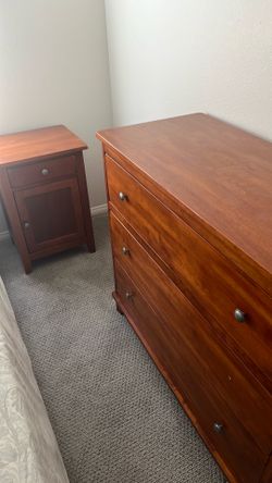 Matching dresser and night stand