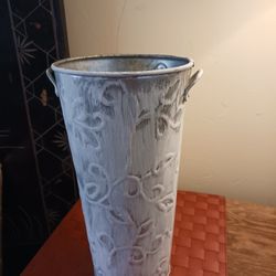 French Bucket For Flower Or Plants, Chabby Chic