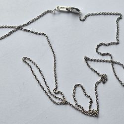 18" Sterling Silver Tiny Cable Chain