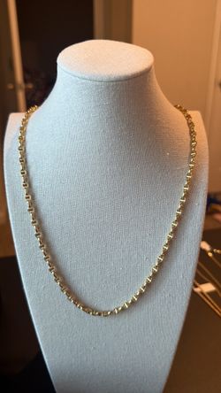 Gold Mariner Link Chain Necklace18k Italian gold