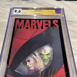 Marvels #4 signed by Alex Ross CGC 9.6
