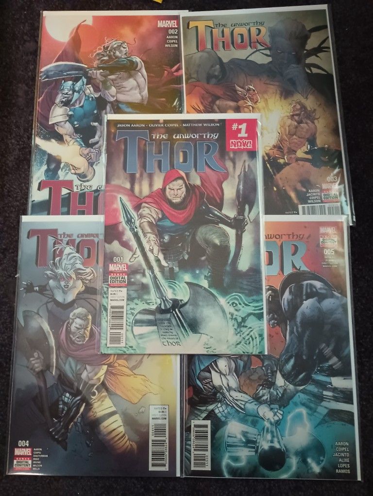 Unworthy Thor 1-5 Marvel Comics