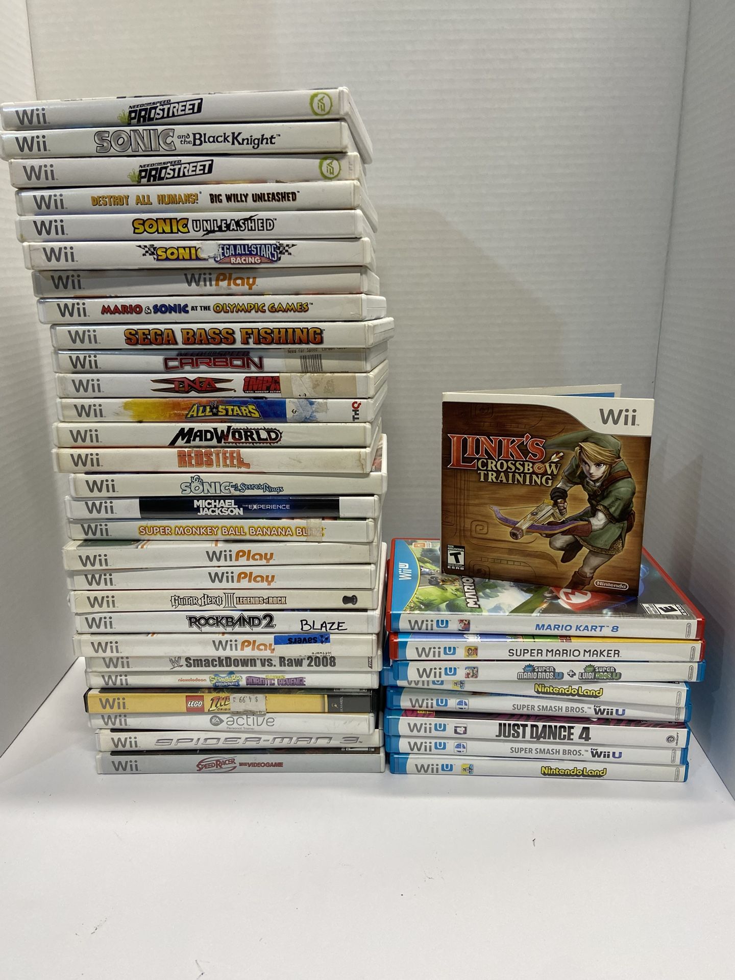 Nintendo Wii And Wii U Games For Sale. Message For Price And Availability.
