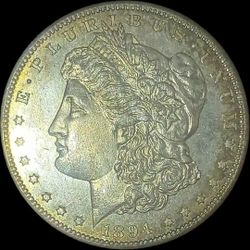 1894 S Morgan Silver Dollar  San Fransisco Mint Uncirculated 