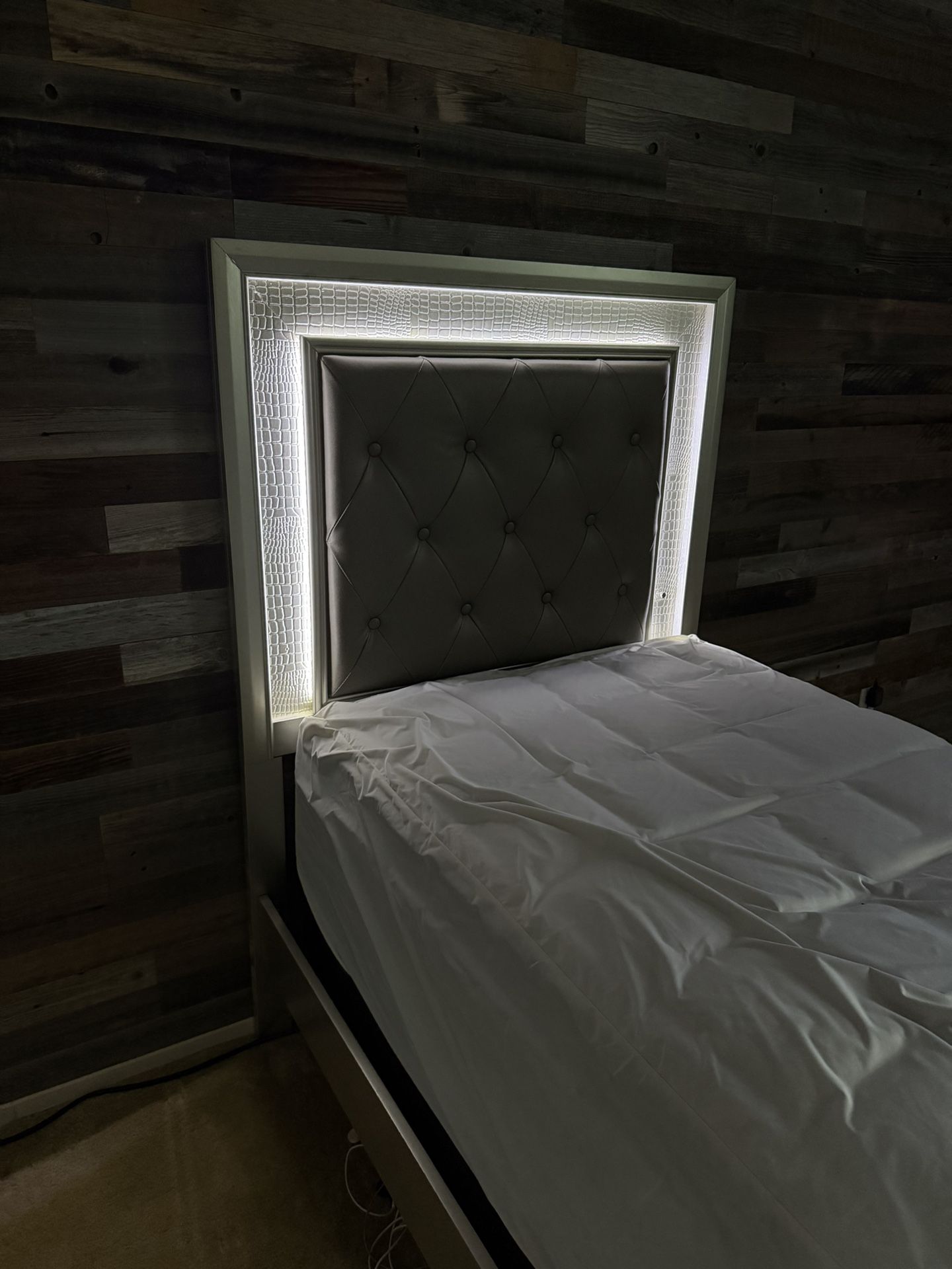 TWIN BED FRAME WITH MATTRESS