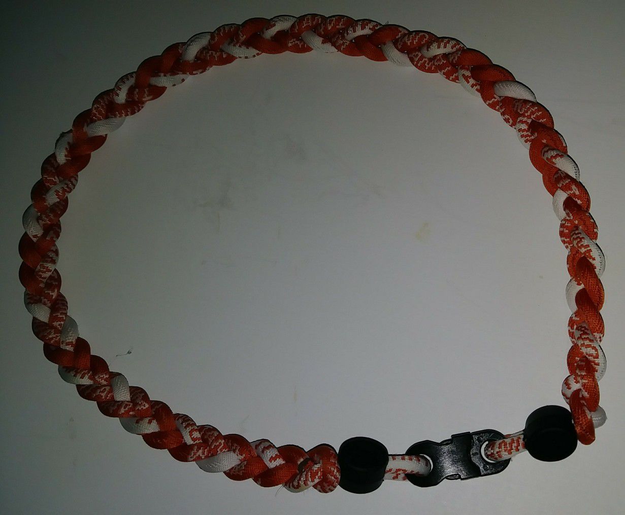 New orange and black energy necklace
