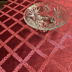 Nice Cut Cristal Pedestal Candy Dish 