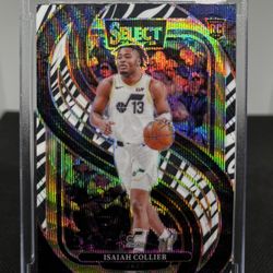 2024-25 Panini Select - Premier Level Isaiah Collier #178 Zebra Prizm (RC) SSP 🦓 