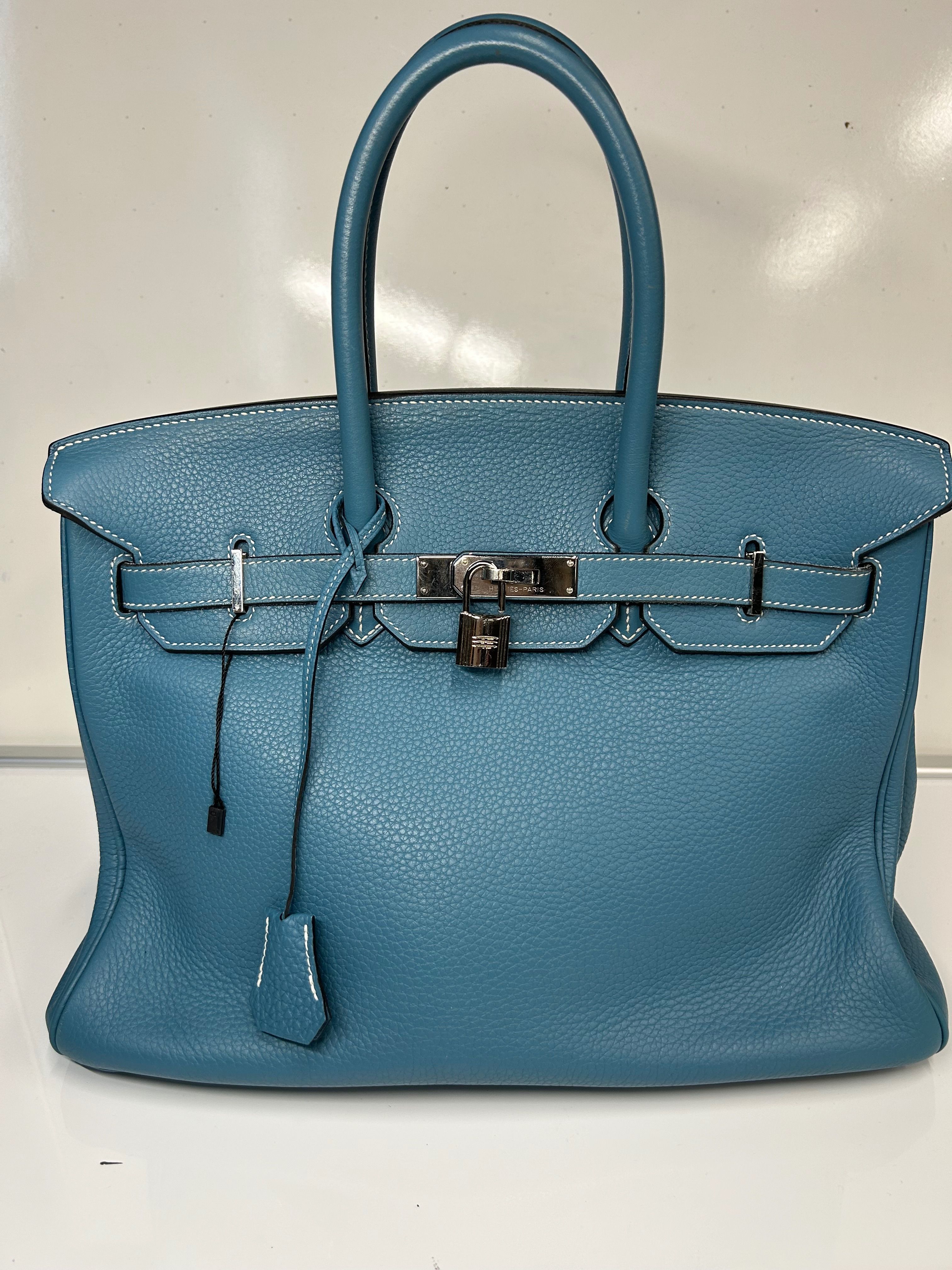 Hermes Birkin 35 Bleu Ciel (H)