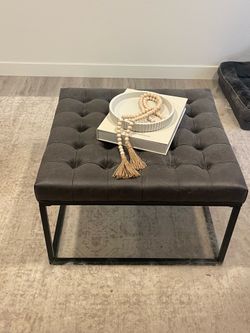 Tufted Ottoman - Living Room