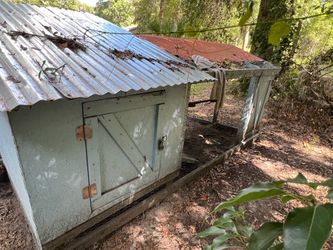 2 handmade chicken coops