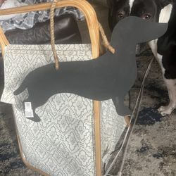 World Market Dachshund chalkboard  