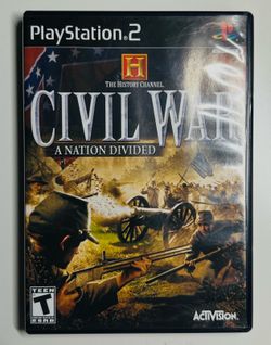 History Channel: Civil War A Nation Divided (PS2, 2006) With Manual Tested G188